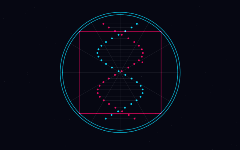 500|My small attempt in making an abstract procedural art of Vitruvian Tech concept