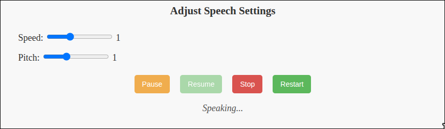 Text-to-speech narration in action